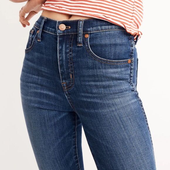 EUC Madewell 10" High-Rise Magic Pockets Skinny TENCEL Denim Jeans Women 0 / 25 - Picture 2 of 16